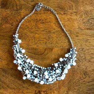 White beaded necklace